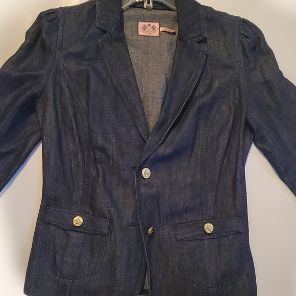 Juicy Couture Denim Blazer - Picture 1 of 7